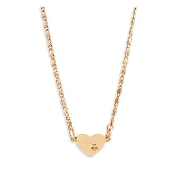 Beautiful Tory Burch Gold Heart Necklace - Picture 2 of 5